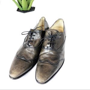 LAV. ARTIGIANA Vero Cuoio distressed leather shoe
